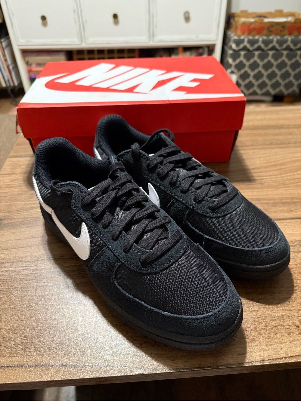 Nike Black and White Field General Sneakers